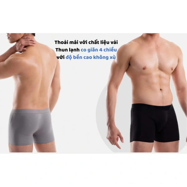 Trong nhiều đánh giá của người dùng, combo 5 quần boxer nam KOZTEMO “chất vải thun lạnh cao cấp co dãn 4 chiều thoáng khí KTM13” được nhắc đến như một “giải pháp thay mới” cho những ai vẫn còn dùng loại cotton cũ. (Ảnh 5)