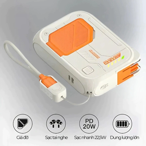 Thời gian sạc nhanh thực tế của pin dự phòng không dây 22,5W khi sử dụng liên tục trong một tuần - Ảnh 2 Thời gian sạc nhanh thực tế của pin dự phòng không dây 22,5W khi sử dụng liên tục trong một tuần - Ảnh 2