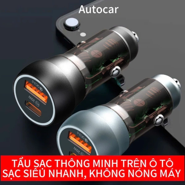 Thời gian sạc rút ngắn đáng kể khi lắp tẩu sạc nhanh 38W cho ô tô, nhưng nhiệt độ cổng USB vẫn là vấn đề cần chú ý. - Ảnh 1 Thời gian sạc rút ngắn đáng kể khi lắp tẩu sạc nhanh 38W cho ô tô, nhưng nhiệt độ cổng USB vẫn là vấn đề cần chú ý. - Ảnh 1