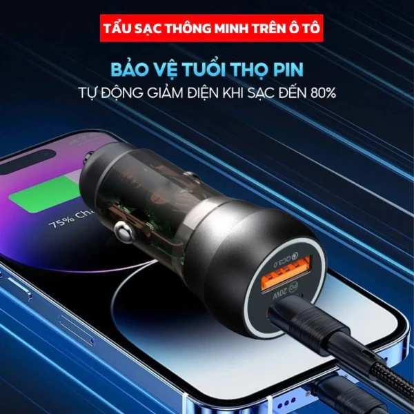 Với những tiêu chí trên, Tẩu sạc nhanh AUTOCAR 38W đáp ứng tốt nhu cầu thực tế. (Ảnh 4) Với những tiêu chí trên, Tẩu sạc nhanh AUTOCAR 38W đáp ứng tốt nhu cầu thực tế. (Ảnh 4)