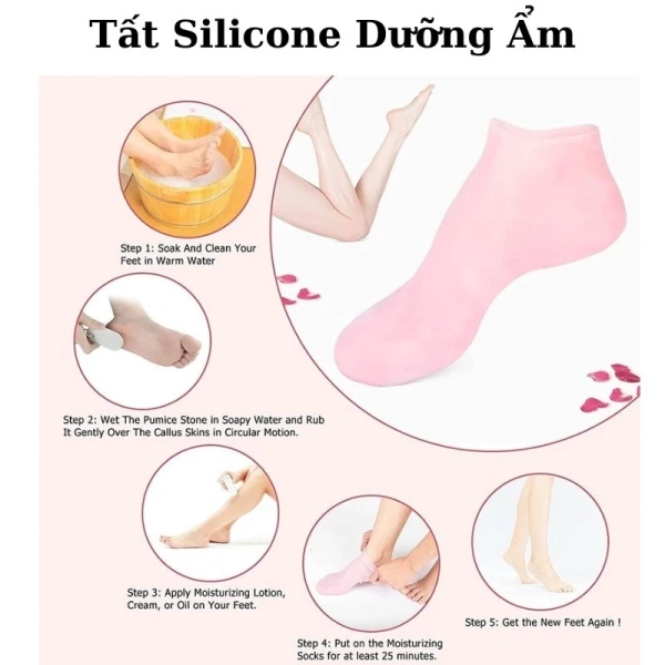 Các chuyên gia khuyên rằng khi kết hợp vớ ủ silicone với các sản phẩm dưỡng ẩm dạng gel, serum chứa acid hyaluronic, hoặc kem chứa các axit béo không bão hòa, da sẽ nhận được “cầu vồng” dinh dưỡng toàn diện. (Ảnh 3)