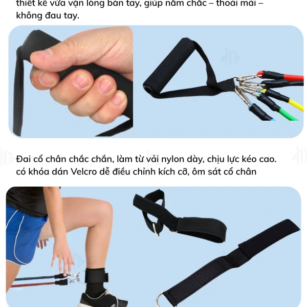 Mặc dù tạ dumbbell cung cấp tải trọng cố định, dây kháng lực lại có ưu điểm về độ linh hoạt và khả năng điều chỉnh tải trong từng chu kỳ di chuyển. (Ảnh 4)