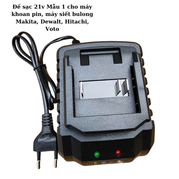 Đế sạc được mô tả có điện thế ngõ ra 12‑21V và dòng sạc 1.5A. (Ảnh 2) Đế sạc được mô tả có điện thế ngõ ra 12‑21V và dòng sạc 1.5A. (Ảnh 2)