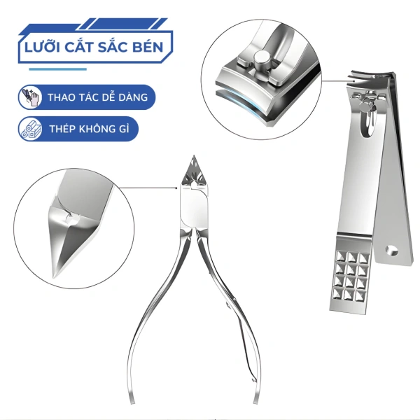 Một trong những lựa chọn đang được nhiều người quan tâm hiện nay là Bộ Kềm Cắt Móng Tay Chuyên Nghiệp - Chăm Sóc Móng Toàn Diện, Sắc Bén Và Bền Bỉ Để Sử Dụng Hàng Ngày Tại Gia. (Ảnh 5) Một trong những lựa chọn đang được nhiều người quan tâm hiện nay là Bộ Kềm Cắt Móng Tay Chuyên Nghiệp - Chăm Sóc Móng Toàn Diện, Sắc Bén Và Bền Bỉ Để Sử Dụng Hàng Ngày Tại Gia. (Ảnh 5)