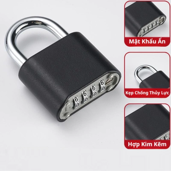 Ở một số mẫu khóa số, phần mặt sau của cơ chế bị lộ ra khỏi bề mặt vật liệu cản (như tủ hoặc cửa). (Ảnh 3)