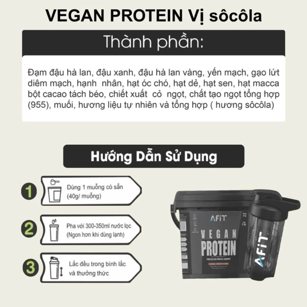 Nếu bạn quyết định tiếp tục, việc mua combo 2 xô bột dinh dưỡng AFit Vegan + shaker (giá ưu đãi 792 000 VND, giảm so với giá gốc 1 021 680 VND) có thể giúp giảm chi phí trên dài hạn và luôn có shaker dự phòng khi một chiếc bị rỗng. (Ảnh 5)