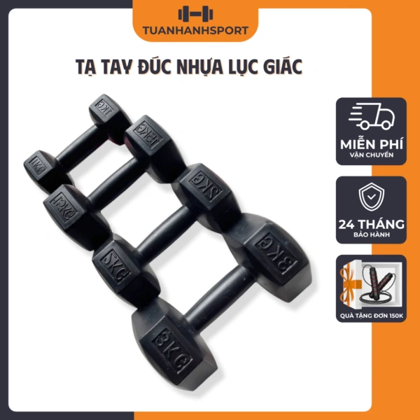 1–10kg tạ tay nhựa lõi xi măng: Khi độ bám quyết định cảm giác an toàn trong góc tập gia đình