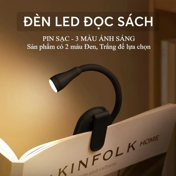Ánh sáng 3 chế độ của đèn đọc sách pin sạc làm nhận ra rằng độ sáng phù hợp quan trọng hơn thiết kế mini