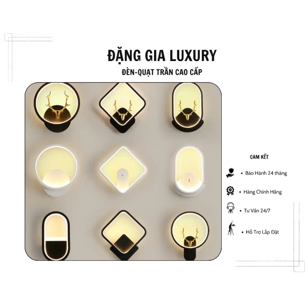 Ánh sáng LED siêu sáng của đèn tường trang trí khiến góc cầu thang hình hươu trong nhà bỗng trở nên nghệ thuật hơn
