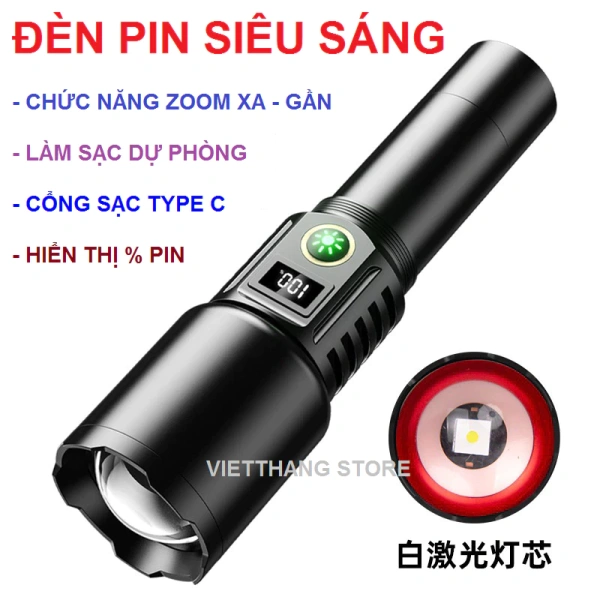 Ánh sáng liên tục và sạc dự phòng trong cùng một chiếc đèn pin cầm tay: những bất ngờ khi pin khủng gặp thực tế sử dụng.