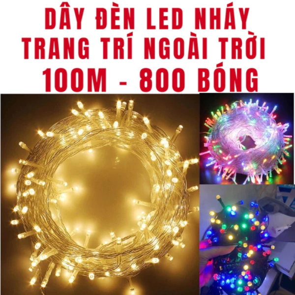 Ánh sáng nhấp nháy của đèn led dây chớp làm không gian Tết rực rỡ, nhưng việc ẩn dây vẫn là thách thức