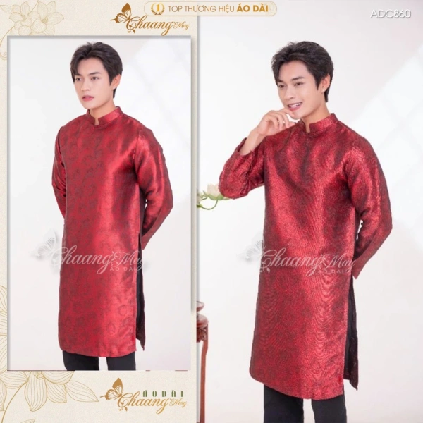 Áo dài cách tân nam tôn lên vẻ lịch lãm, nhưng chỉ một chi tiết may cũng có thể quyết định mức độ thoải mái suốt lễ cưới