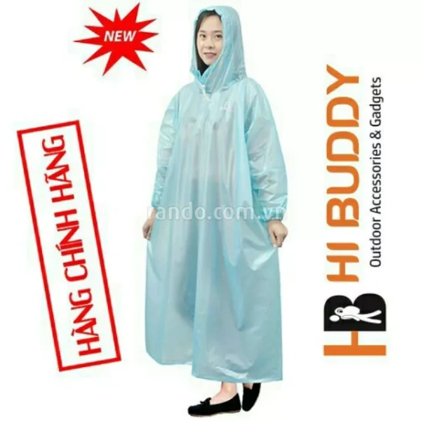 Áo mưa bít nhựa dẻo giữ màu lâu nhưng đôi khi rò rỉ qua gấu may khiến người dùng ngạc nhiên