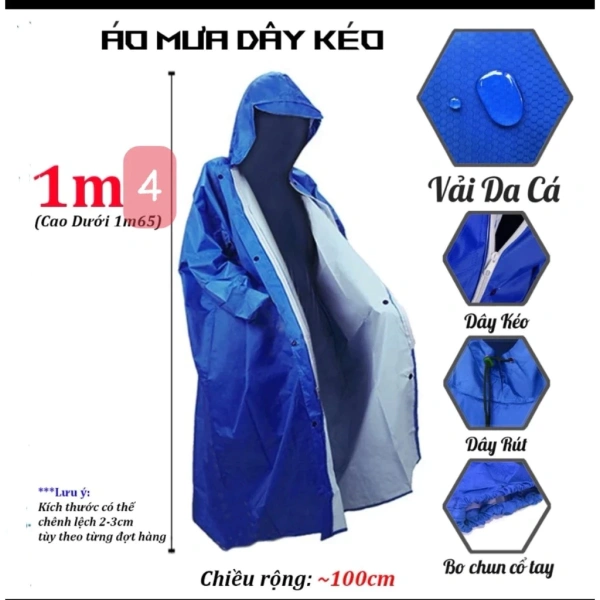 Áo mưa da cá: khi lớp bảo vệ hoàn hảo gặp chiều gió mạnh bất ngờ