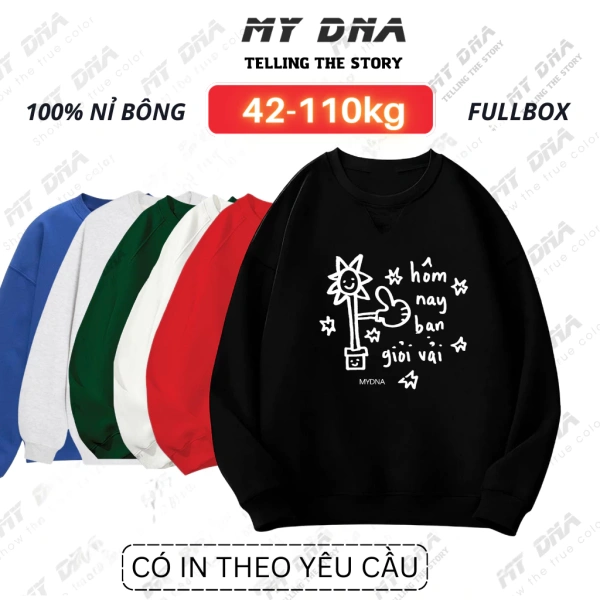Áo nỉ sweater oversize màu đỏ xanh cho Tết 2026: ấm áp nhưng đôi khi khiến di chuyển của cặp đôi trở nên nặng nề