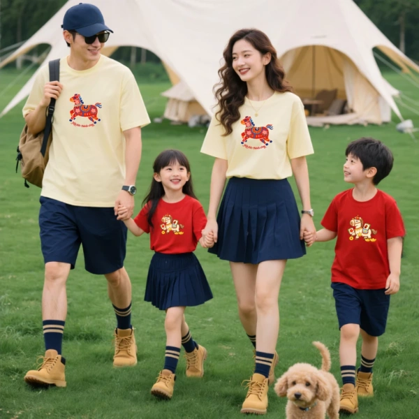 Áo phông gia đình cho Tết: Khi mong muốn đồng điệu lại gặp rủi ro về kích cỡ và màu sắc