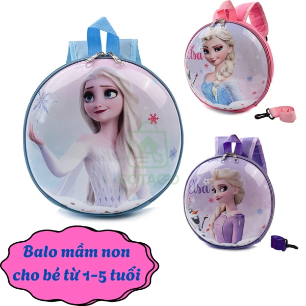 Balo 3D công chúa khiến bé háo hức đi học, nhưng chiều rộng 7 cm thường không đủ chứa mọi sách mẫu giáo.