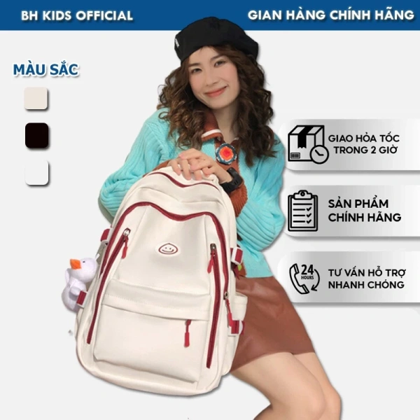 Balo chống thấm hình mặt cười thời trang có thực sự thoải mái khi dùng cả ngày ở lớp và văn phòng?