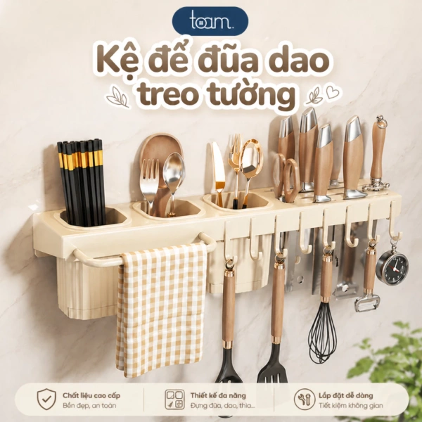 Bạn chỉ nhận ra sự bất tiện trong bếp chật chội khi giải pháp treo tường không cần khoan bị lệch sau vài tháng sử dụng.