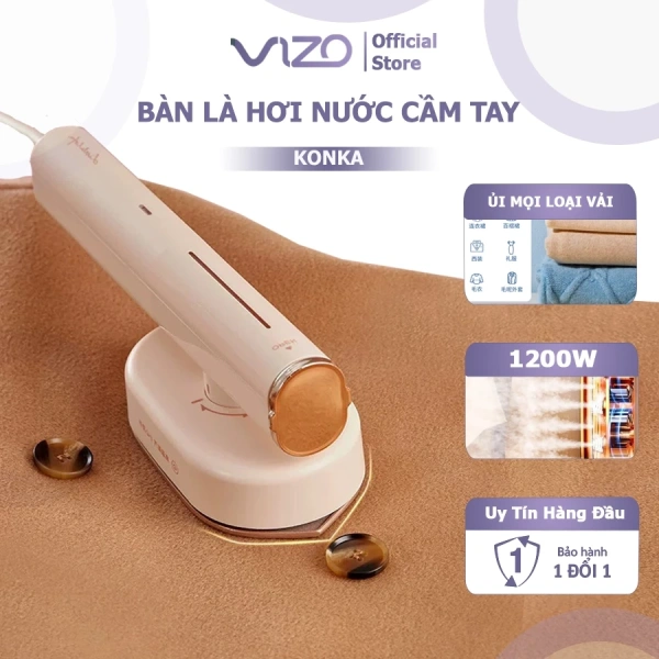 Bàn là hơi nước cầm tay mini xoay 180 độ hứa hẹn tiện lợi, nhưng mặt đế không chống dính lại gây vết bẩn khó lau