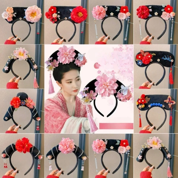 Băng đô tóc công chúa cổ đại làm nổi bật mũ Hanfu nhưng lại khiến việc giữ cố định khó khăn hơn mong đợi