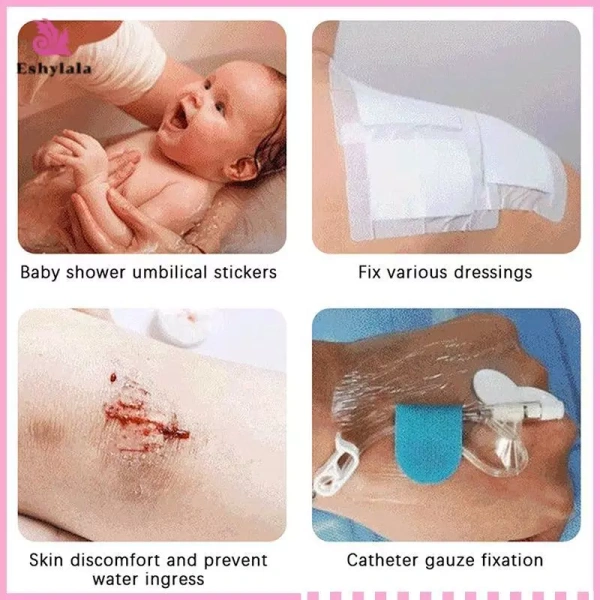 Băng keo trong suốt chịu nước khiến vết thương vẫn khô ngay cả khi tắm bồn