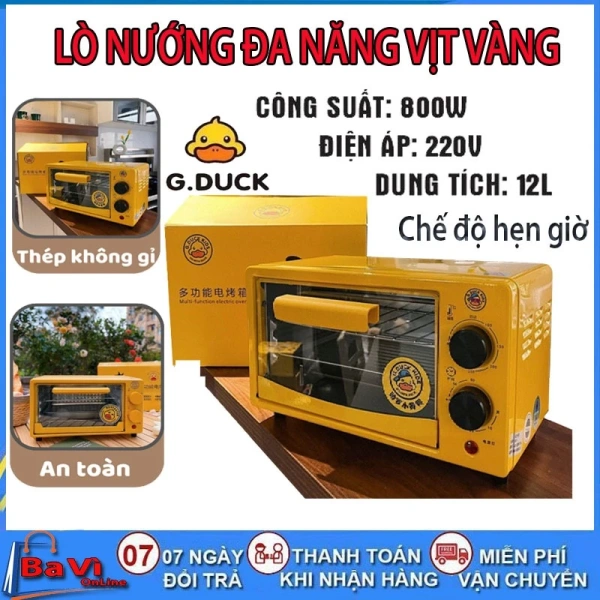 Bánh mì nướng trong lò mini 12 lít 800 W: Khi công suất vừa đủ làm thay đổi hương vị bữa sáng.