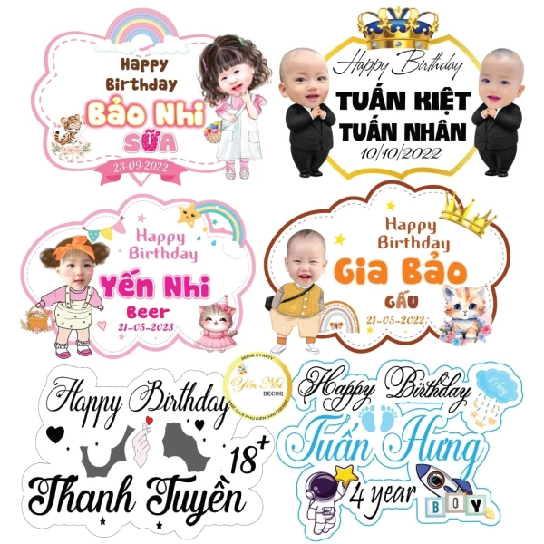 Banner treo rèm sinh nhật bé trai 30×40cm: chi tiết nhỏ mà phụ huynh thường bỏ qua