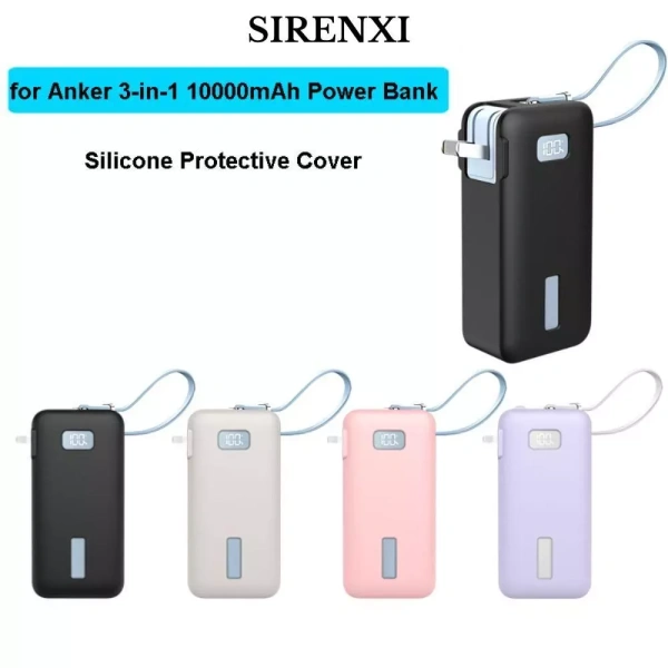 Bao silicone mỏng nhẹ bảo vệ Power Bank 10 000 mAh trên hành trình du lịch thực tế khiến cáp sạc dễ trượt hơn