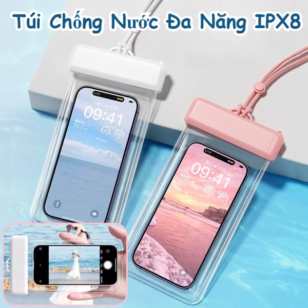Bất ngờ khi một chiếc túi chống nước đa năng vừa bảo vệ thiết bị, vừa mở khóa bằng Face ID và vân tay.