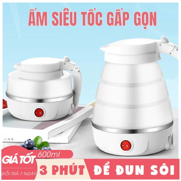 Bình đun nước silicone gấp gọn 600 ml: Bài học bất ngờ sau tuần đầu dùng trong hành trình du lịch