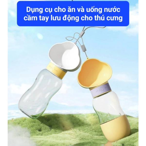 Bình đựng nước di động cho chó mèo khi đi dạo: Khi tiện lợi gặp thách thức thực tế
