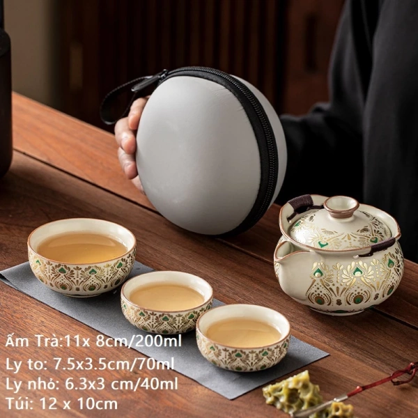 Bộ ấm chén trà du lịch mini khiến những phút nghỉ ngắn trở nên sang trọng hơn bất ngờ