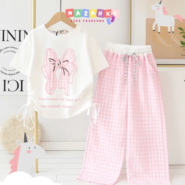 Bộ áo rút eo và quần xuông mềm mại khiến bé gái ít đổ mồ hôi hơn, phụ huynh ngạc nhiên