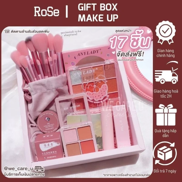 Bộ cọ 13 cây gọn nhẹ cùng phấn mắt, má hồng và son lì: Khi tiện lợi lại ẩn chứa khó khăn trong việc phối màu hàng ngày