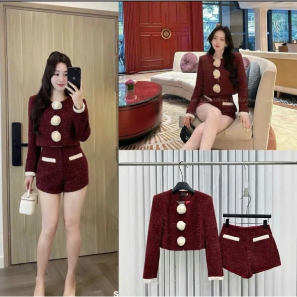 Bộ dạ tweed mùa đông: Khi vẻ thanh lịch lại che giấu sự bất tiện trong di chuyển.