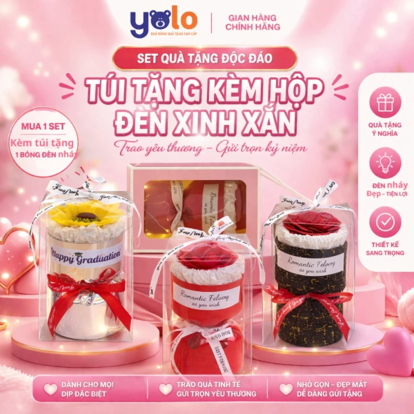 Bó hoa mini kèm hộp cute: chi tiết nhỏ khiến món quà sinh nhật trở nên ý nghĩa hơn