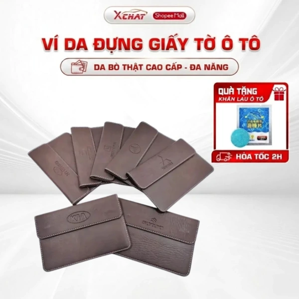 Bỏ qua chất liệu da khi chọn ví đựng giấy tờ ô tô có thể làm giấy đăng kiểm dễ rối và mất thẩm mỹ.