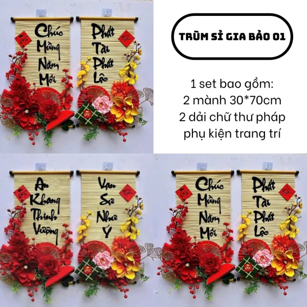 Bộ trang trí Tết 2026 bằng tre và bình ngọc: Khi vẻ đẹp chữ thư pháp không mang lại không gian ấm cúng như kỳ vọng