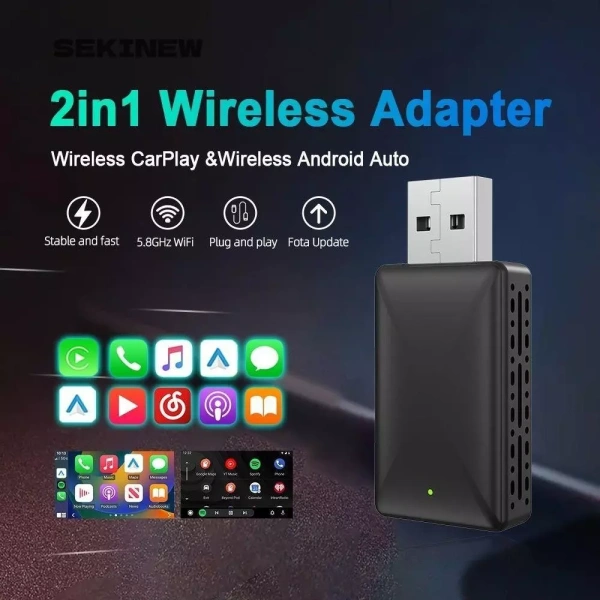 Cắm adapter Android Auto không dây vào cổng USB trước khi bật xe: chi tiết nhỏ giảm 50 % hiện tượng mất kết nối.
