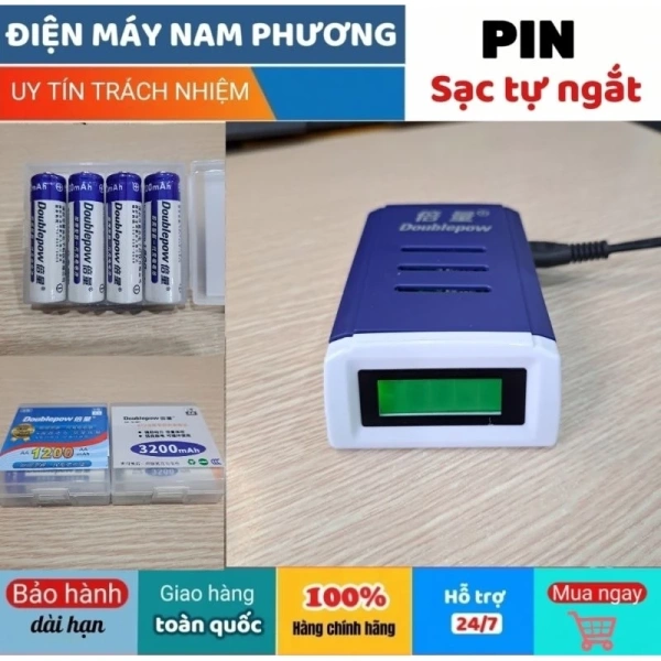 Cảm giác an tâm khi pin AA, AAA tự ngắt sạc ngay khi đầy