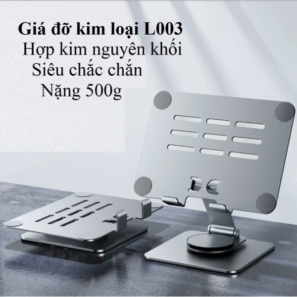 Cảm giác làm việc trên giường trở nên êm ái nhờ giá đỡ laptop xoay 360 độ và đế chống trượt