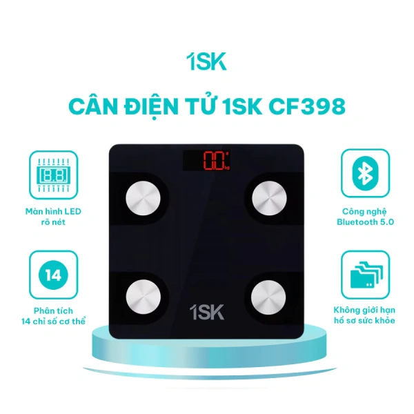 Cân điện tử thông minh kết nối Bluetooth đo 14 chỉ số thường tiết lộ những chênh lệch bất ngờ so với cảm nhận cơ thể.