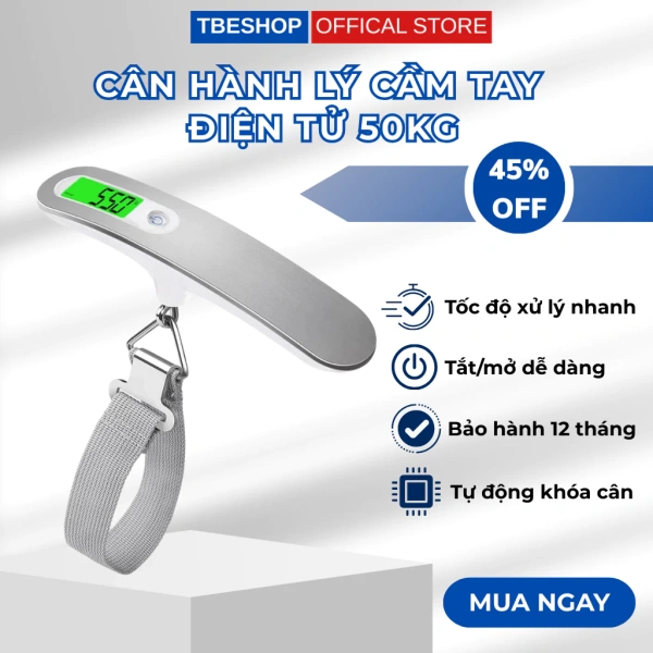 Cân hành lý mini giúp tránh phí vượt trọng lượng, nhưng pin yếu lại khiến chuyến đi bất ngờ bị gián đoạn