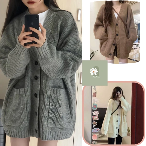 Cardigan dài rộng, dễ phối, lại không gây cảm giác cồng kềnh như người ta thường nghĩ