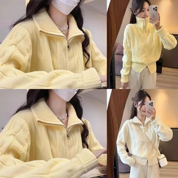 Cardigan len ngắn có khóa kéo giữ ấm tốt nhưng lại hạn chế cử động: điều cần cân nhắc mùa đông 2026