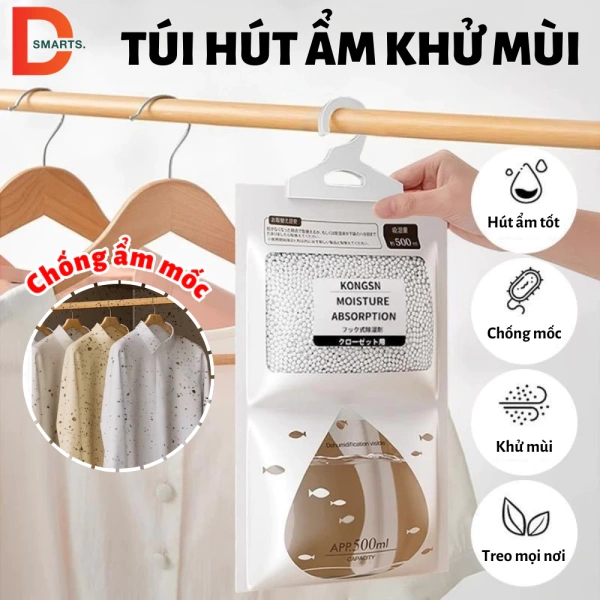 Chi tiết ít ai để ý trong túi hút ẩm đa ngăn có thể quyết định tủ quần áo có bị mốc hay không
