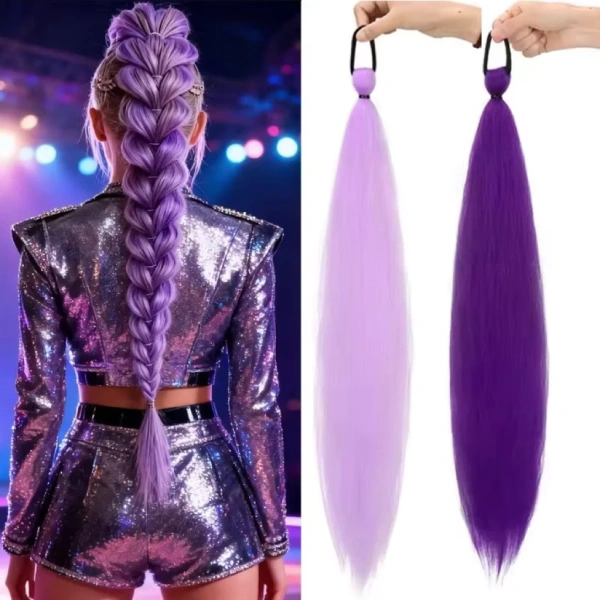 Chi tiết nhỏ về độ bám của buộc tóc giả dài 65 cm tự tạo kiểu bím mà nhiều người bỏ qua