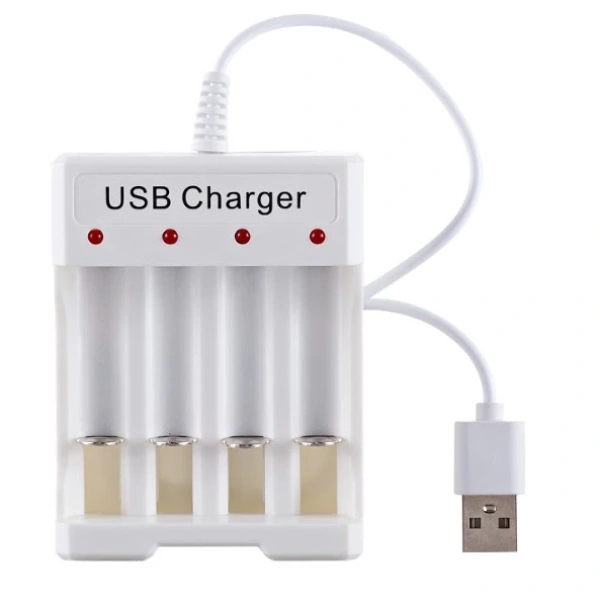 Chiếc đầu sạc đa năng USB tiết kiệm thời gian sạc pin AA và AAA, nhưng công suất không phù hợp có thể gây hư hỏng
