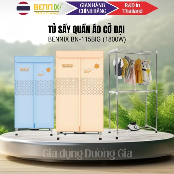 Chiếc tủ sấy quần áo rộng lớn khiến việc bố trí phòng giặt bất ngờ trở nên khó khăn hơn bao giờ hết